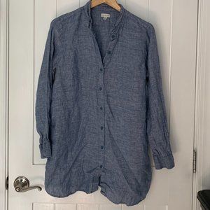 Garnet Hill easy linen tunic (size M)